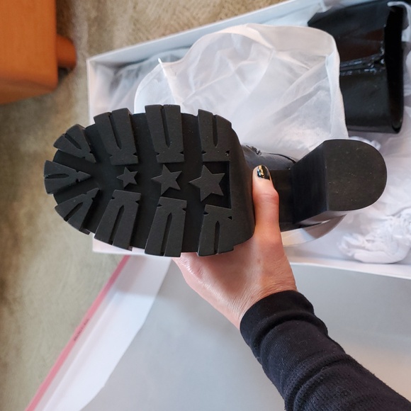 Jeffrey Campbell Mythic Patent Knee High Boots - Picture 6 of 8